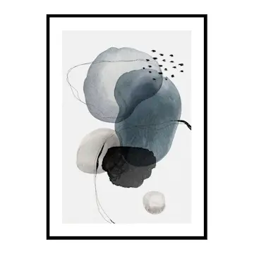 Poster Gallerix Abstract in Layers No5