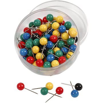 Kartnålar Creativ Company 17x6 mm 100 Mix/1 Förp