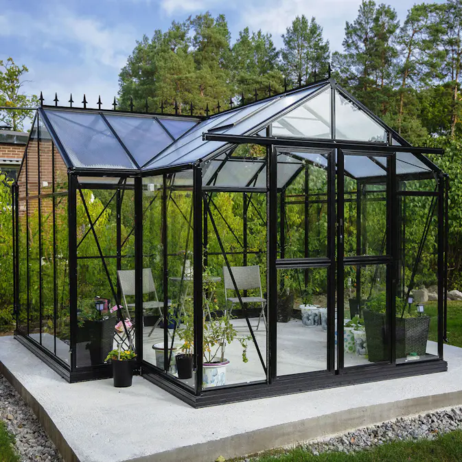 Nockdekoration Metalcraft till T-format Växthus 12,8 kvm