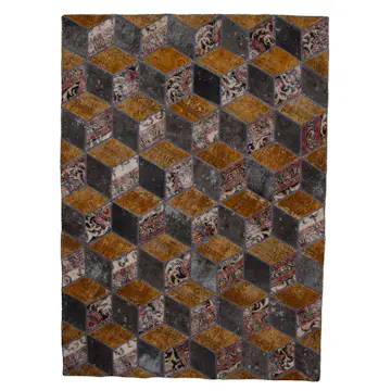 Persisk Patchworkmatta D-sign Handknuten 750758