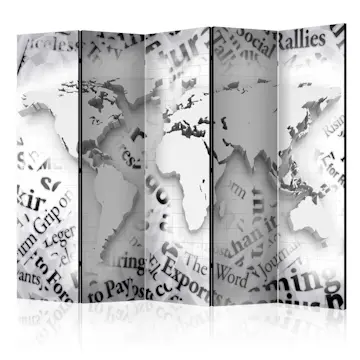 Rumsavdelare Skärmvägg Arkiio The World of Newspapers II 225x172 cm