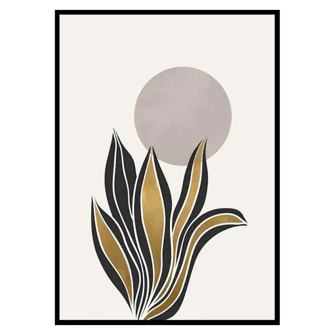 Poster Gallerix Watercolor Gold No2