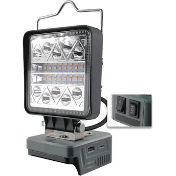 Arbetsbelysning Japcell LED 800–1800 Lumen för Dewalt 18V Batteri - Flexibel och Långvarig