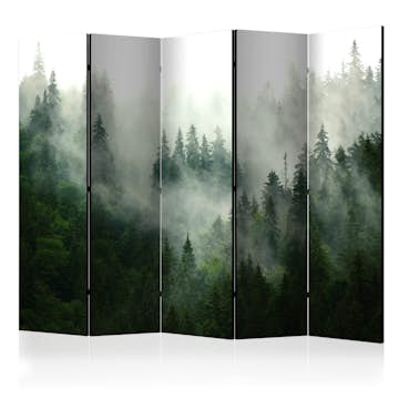 Rumsavdelare Skärmvägg Arkiio Coniferous Forest II Grå/Grön 225x172 cm