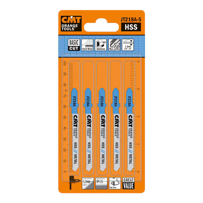 Sticksågblad CMT Orange Tools 50mm HSS Metal Basic 5 st