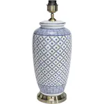 Lampfot PR Home Li Jing Blå/Vit 49 cm