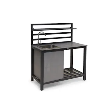 Utekök Hillerstorp Åminne Mörkgrå Bänkskiva inklusive Vask