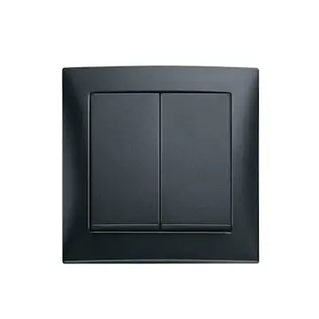 Tryckknapp Hager Komplett med Ram 4 x 1-Polig 10 A Återfjädrande med Klor Snabbanslutning S.1