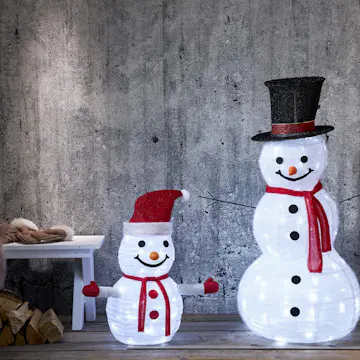 Dekorationsbelysning Star Trading Tecidy Outdoor Snowman 120 cm