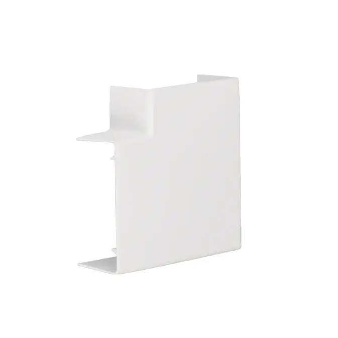 L-Vinkel till Matarkanal Hager Flexibel LF/LFH 40 x 90 mm Halogenfri Vit RAL 9016