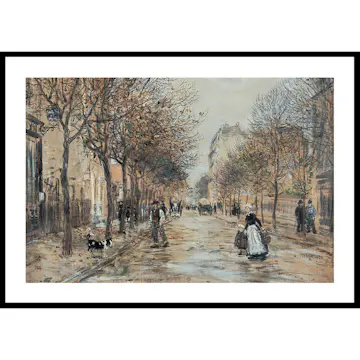 Poster Gallerix Street In Asnières By Jean-Franҫois Raffaëlli