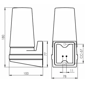 Vägglampa Ifö Electric Bernadotte E14 IP44 40W