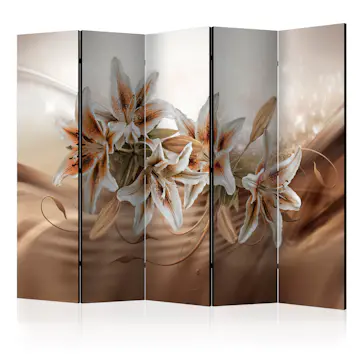 Rumsavdelare Skärmvägg Arkiio Chocolate Lilies II 225x172 cm