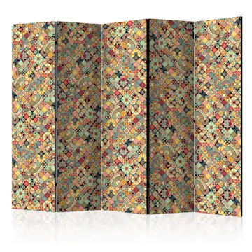 Rumsavdelare Skärmvägg Arkiio Rainbow Mosaic II 225x172 cm