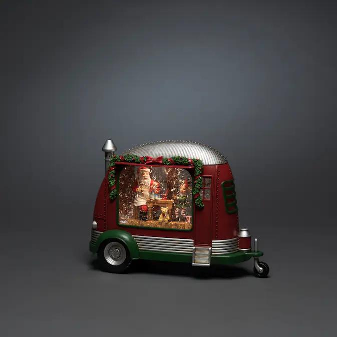 Juldekoration Gnosjö Konstsmide Husvagn med Tomte