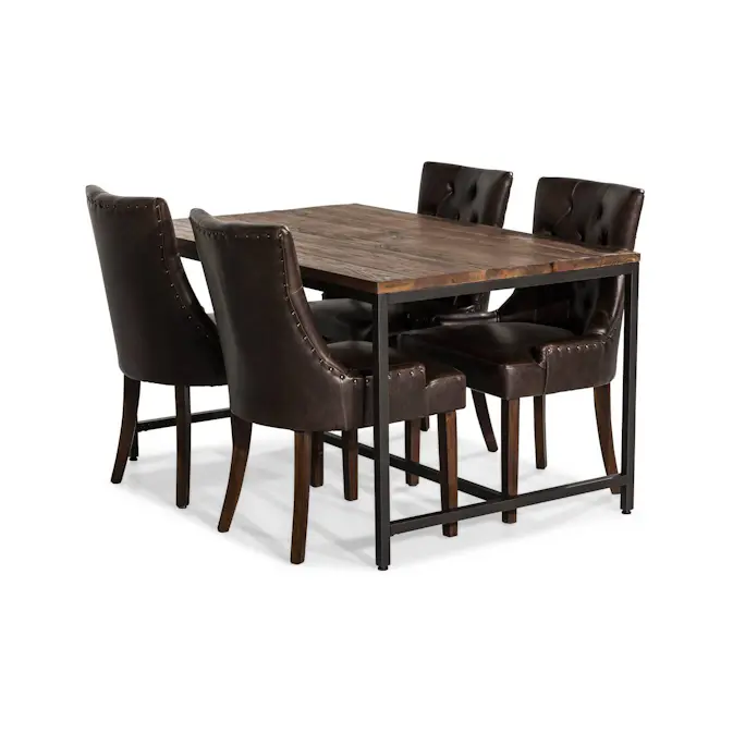 Matgrupp Bloomington Wilmer Rektangulärt Matbord 140 cm med 4 Tone Matstol