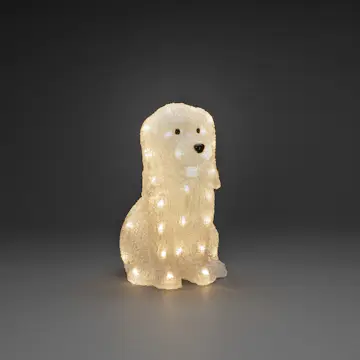 Dekorationsbelysning Gnosjö Konstsmide Hund Akryl 31cm 40 Led