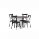 Matgrupp furniture/fashion Stone Rund med 4 Crosett Stolar