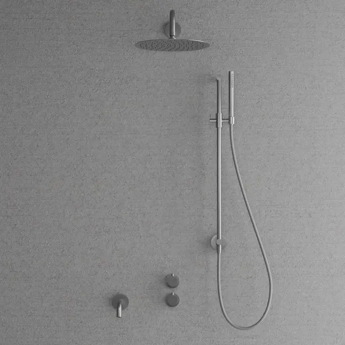 Takduschset Scandtap Steel Harmonized 5X för Inbyggnad