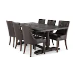 Matgrupp Bloomington Dijon Rektangulärt Matbord 200 cm med 6 Tuva Matstol