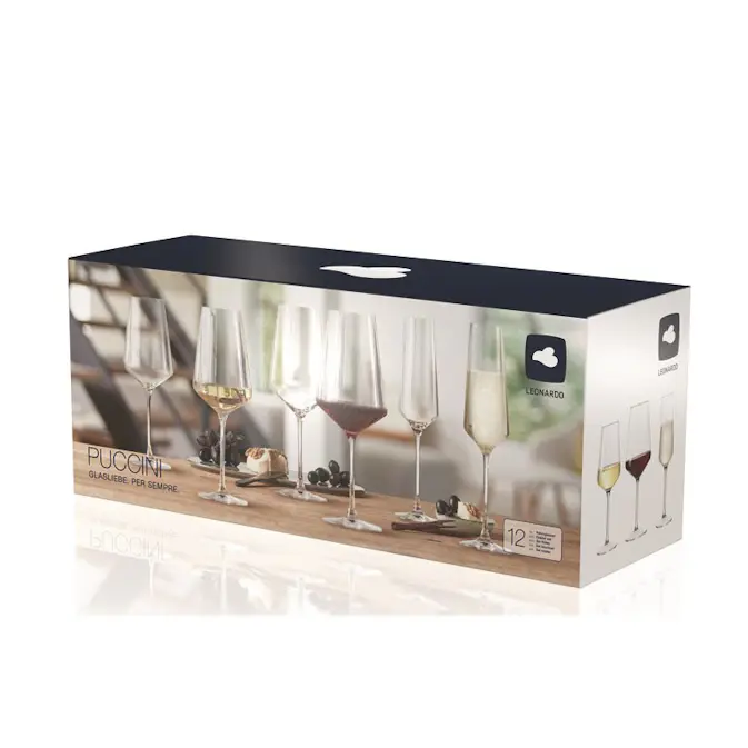 Glasset Leonardo Puccini 12 delar