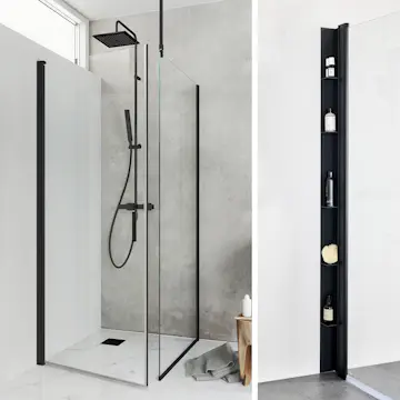 Duschpaket Hafa Duschhörn Igloo Pro ST med Duschhylla Place