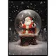 Poster Gallerix Santa Snow Globe