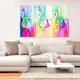 Tavla Arkiio Colourful Flamingos 3 delar