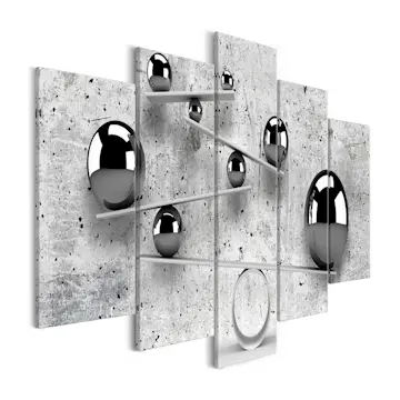 Tavla Arkiio Balls And Concrete Wide 5 delar