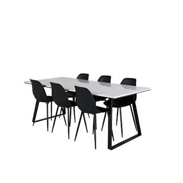 Matgrupp Venture Home Estelle med 6 Pop Stolar