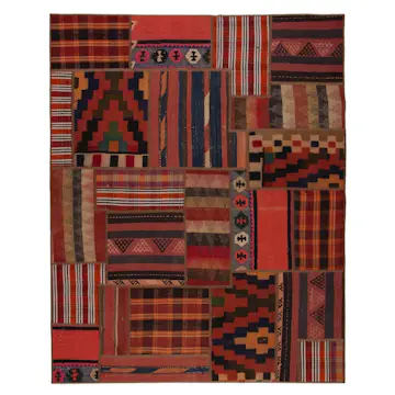 Persisk Patchworkmatta Arkiio Kelim Shiraz/Azerbajdzjan 159x204