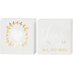 Målarduk Creativ Company med Guldtryck Vit 10,16 cm 2 St/1 Förp