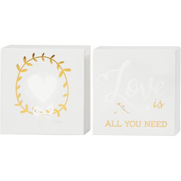 Målarduk Creativ Company med Guldtryck Vit 10,16 cm 2 St/1 Förp