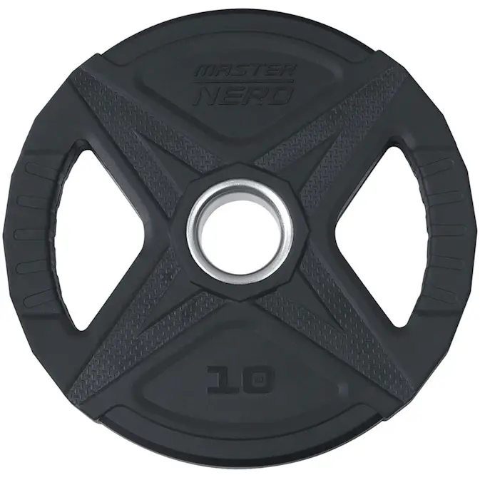 Viktskiva Master Fitness Nero Rubber