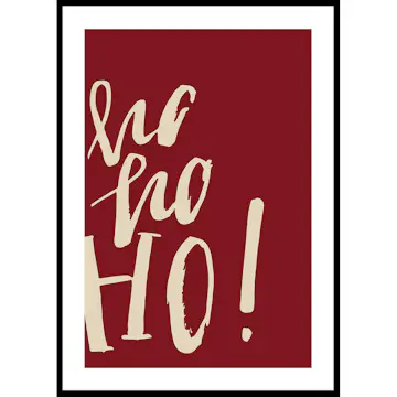 Poster Gallerix Ho Ho Ho R&W