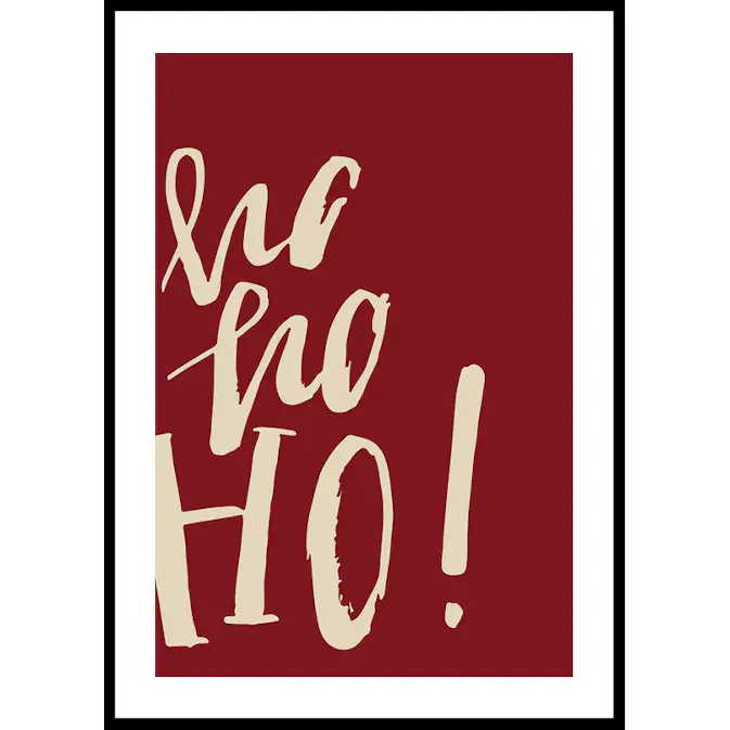 Poster Gallerix Ho Ho Ho R&W