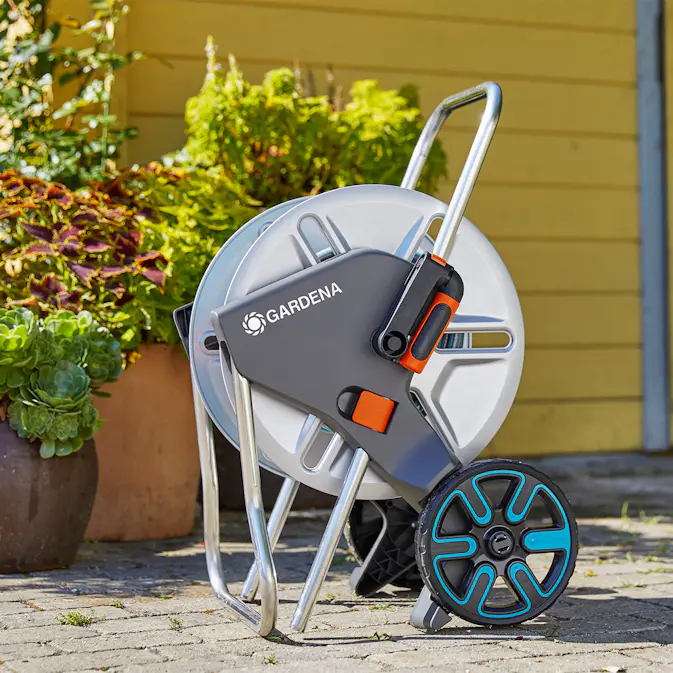 Slangvagn Gardena AquaRoll M Metall Set 25 m