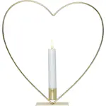 Inomhusdekoration Star Trading Flamme Heart Fristående
