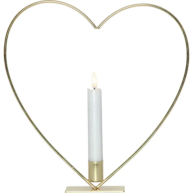 Inomhusdekoration Star Trading Flamme Heart Fristående