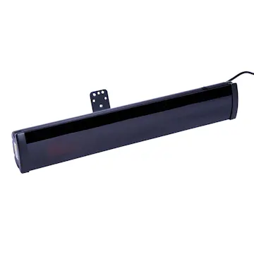 Terrassvärmare Heat1 Eco Pro-Line Svart 2000W Glasfront