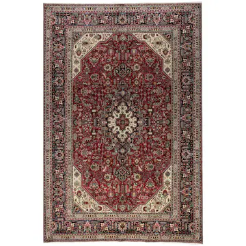 Persisk Matta Arkiio Tabriz Vintage Original 195x293