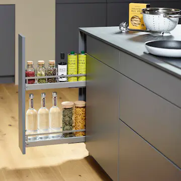 Bänkskåpsutdrag Theofils Kesseböhmer Base No.15 Arena Style Handdukshållare 481 mm