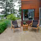 Utebord Hillerstorp Himmelsnäs Rund Ø 50 cm Teak Träbord