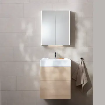 Möbelpaket Miller Badrum New York med Bloc Tvättställ och Spegelskåp