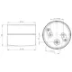 Vägg-/Taklampa Ifö Electric Opus 140/100 IP44 LED 2700K