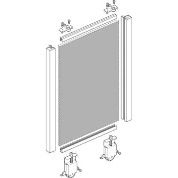 Skjutdörrsram Lundbergs Fantasi med hjul