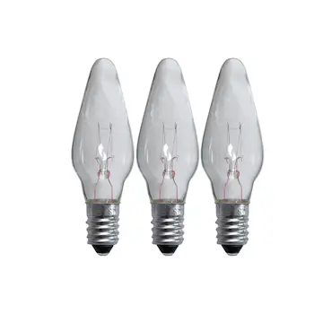 LED-lampa Star Trading Reservlampa E10 55V 3W 3-pack Transparent
