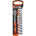 Hylsnyckelsats Harden 3/8 13-delar