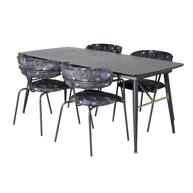 Matgrupp Venture Home Guld med 4 Aris Stolar