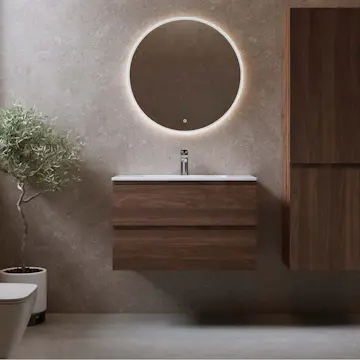 Tvättställsskåp Bathlife Eufori med Tvättställ och Spegel Skina